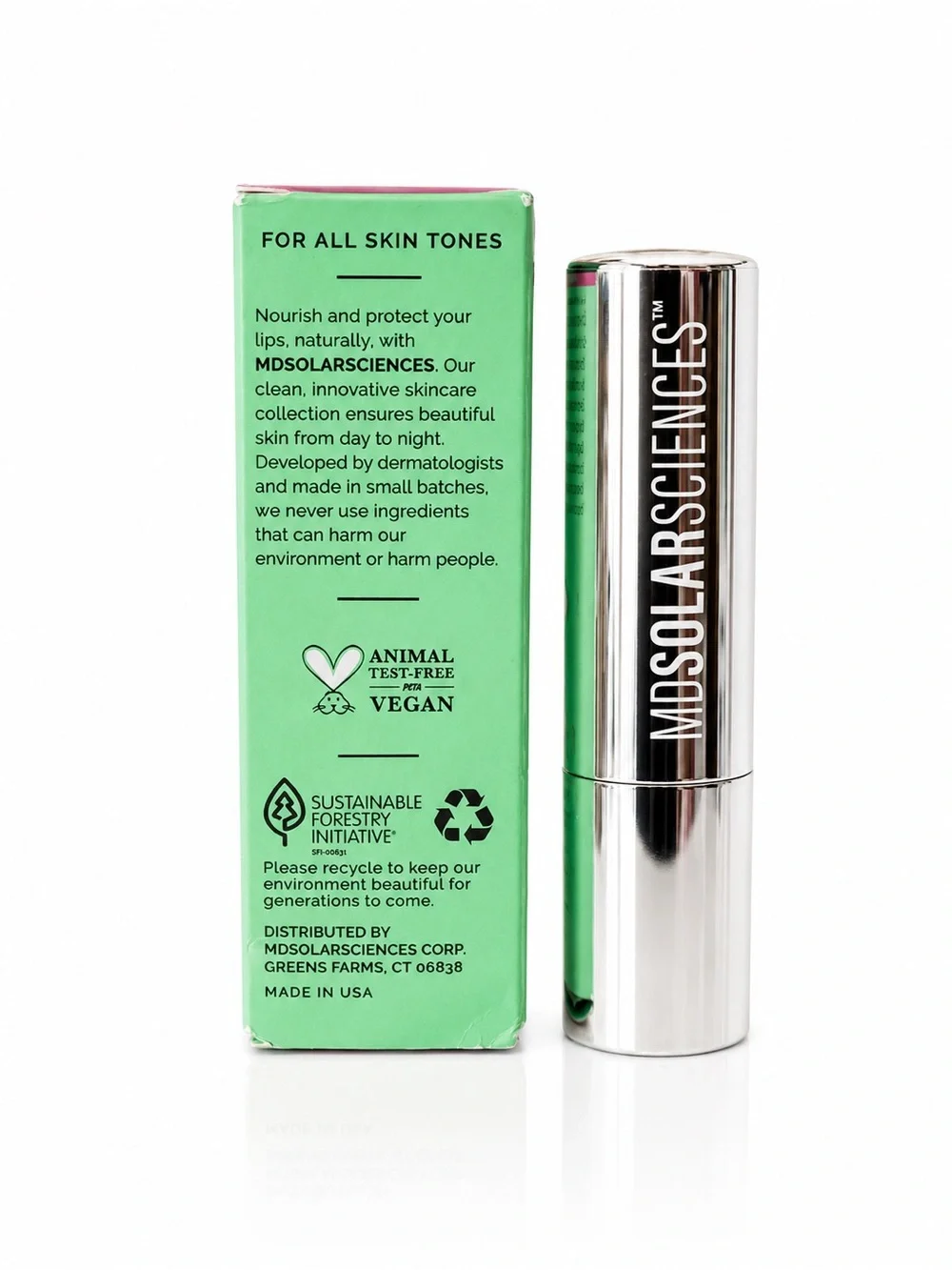 MD Solar Sciences Hydrating Sheer Lip Balm SPF 30 – Shimmer | NIB